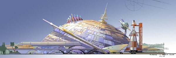 上海迪士尼樂園 飛越太空山 Space Mountain 的概念圖 上海迪士尼樂園 飛越太空山 Space Mountain 的概念圖