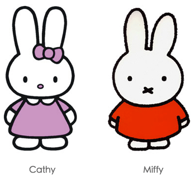 cathy-miffy cathy miffy Hello Kitty好友Cathy被荷蘭法院裁定形似Miffy侵權(quán)